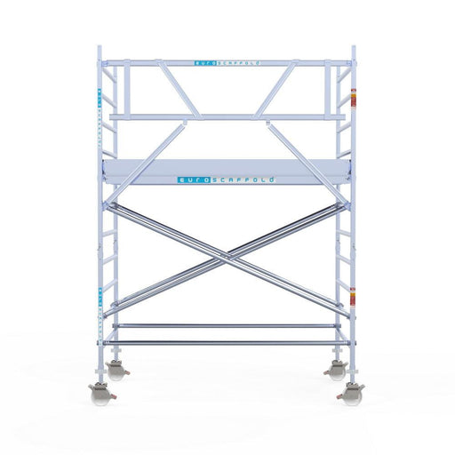 Rollgerüst Eurogerüst Original 135x250 4,2m Arbeitshöhe an der Fassade - GerüstExpress