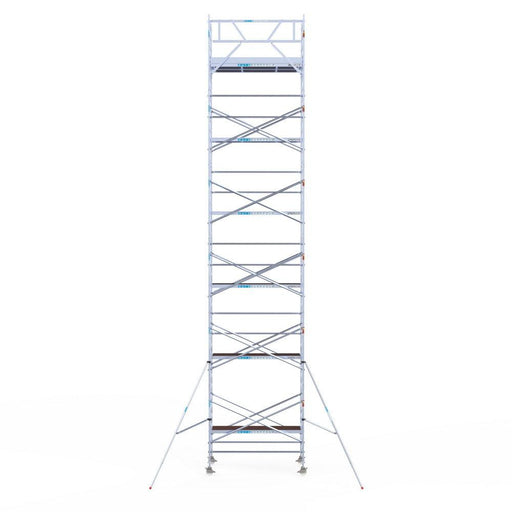Rollgerüst Eurogerüst Original 135x250 13,2m Arbeitshöhe an der Fassade - GerüstExpress