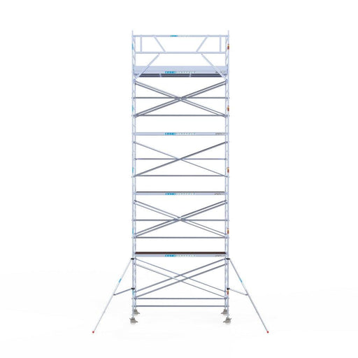 Rollgerüst Eurogerüst Original 135x305 10,2m Arbeitshöhe an der Fassade - GerüstExpress