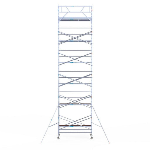 Rollgerüst Original 135x305 13,2m Arbeitshöhe an der Fassade - GerüstExpress