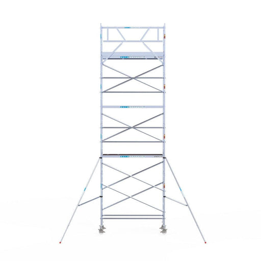 Rollgerüst Euroscaffold Original 75x250 9,2m Arbeitshöhe an der Fassade - GerüstExpress