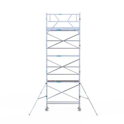 Rollgerüst Eurogerüst Original 75x250 8,2m Arbeitshöhe an der Fassade - GerüstExpress