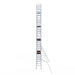 Rollgerüst Eurogerüst Original 75x250 10,2m Arbeitshöhe Carbonplattform gegen Fassade - GerüstExpress