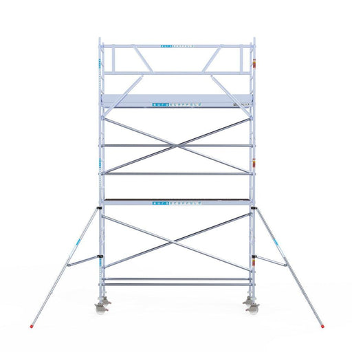 Rollgerüst Euroscaffold Original 75x305 6,2m Arbeitshöhe an der Fassade - GerüstExpress