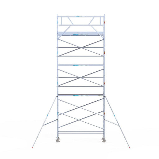 Rollgerüst Euroscaffold Original 75x305 9,2m Arbeitshöhe an der Fassade - GerüstExpress