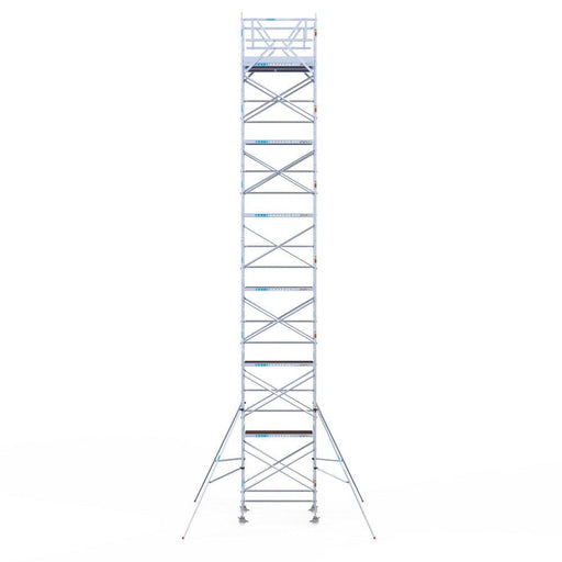 Rollgerüst Eurogerüst Original 135x190 14,2m Arbeitshöhe Carbonplattform freistehend - GerüstExpress