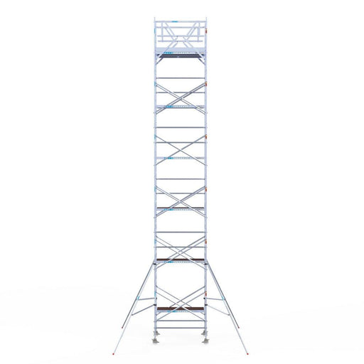 Rollgerüst Eurogerüst Original 135x190 13,2m Arbeitshöhe Carbonplattform freistehend - GerüstExpress