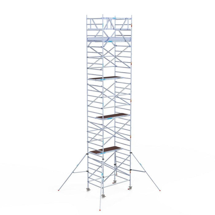 Rollgerüst Eurogerüst Original 135x190 10,2m Arbeitshöhe Carbonplattform freistehend - GerüstExpress
