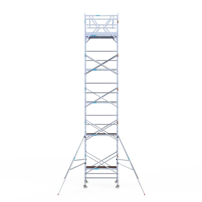 Rollgerüst Eurogerüst Original 135x190 11,2m Arbeitshöhe Carbonplattform freistehend - GerüstExpress