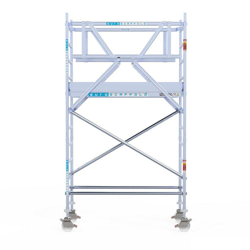 Rollgerüst Eurogerüst Original 75x190 4,2m Arbeitshöhe Carbonplattform freistehend - GerüstExpress