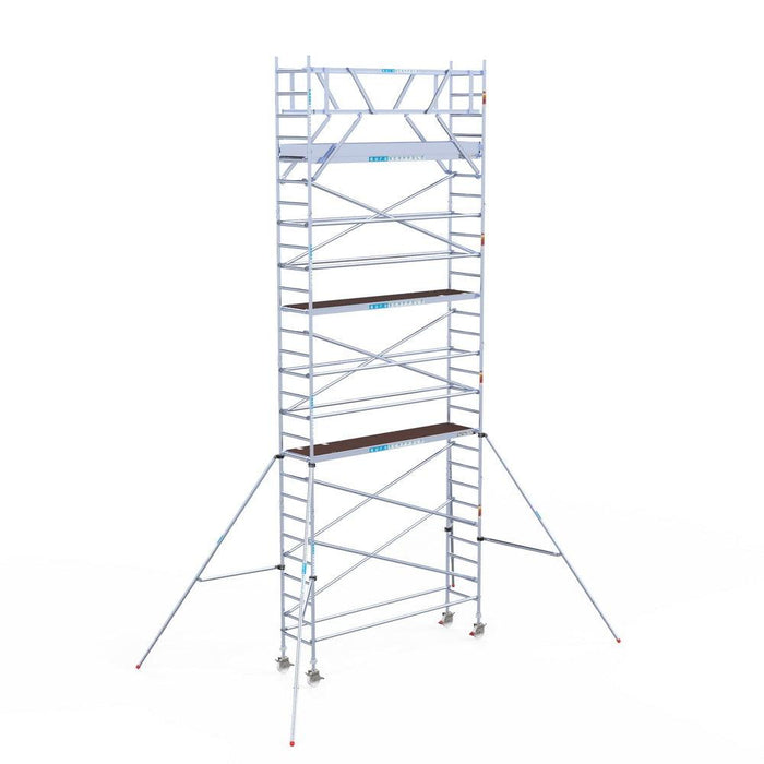 Rollgerüst Eurogerüst Original 75x305 9,2m Arbeitshöhe Carbonplattform freistehend - GerüstExpress