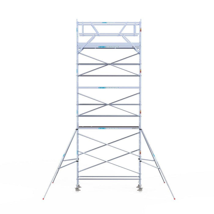 Rollgerüst Eurogerüst Original 75x305 9,2m Arbeitshöhe Carbonplattform freistehend - GerüstExpress