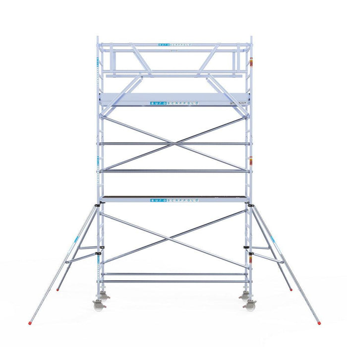 Rollgerüst Eurogerüst Original 90x305 6,2m Arbeitshöhe Carbonplattform freistehend - GerüstExpress
