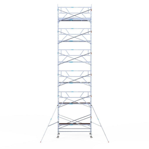 Rollgerüst Euroscaffold Professionell 135x305 13,2m Arbeitshöhe an der Fassade - GerüstExpress
