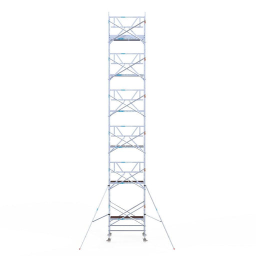 Rollgerüst Euroscaffold Professionell 135x190 13,2m Arbeitshöhe an der Fassade - GerüstExpress