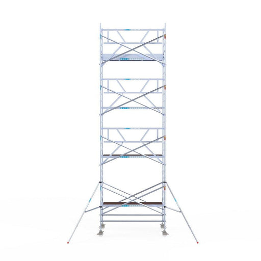 Rollgerüst Euroscaffold Professionell 135x250 9,2m Arbeitshöhe an der Fassade - GerüstExpress