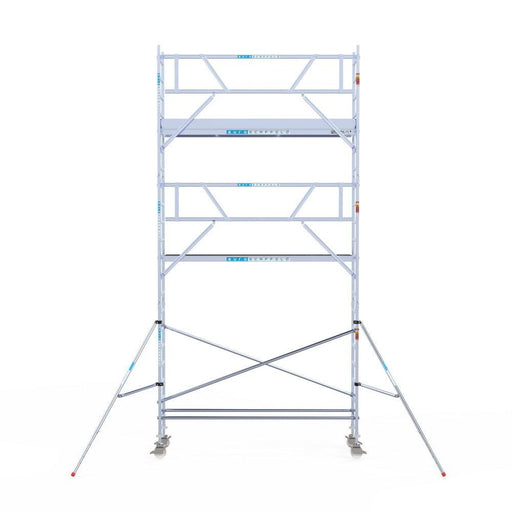 Rollgerüst Euroscaffold Professionell 75x305 7,2m Arbeitshöhe an der Fassade - GerüstExpress