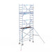 Rollgerüst Euroscaffold Professionell 75x190 6,2m Arbeitshöhe an der Fassade - GerüstExpress