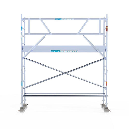 Rollgerüst Euroscaffold Professionell 75x305 4,2m Arbeitshöhe an der Fassade - GerüstExpress