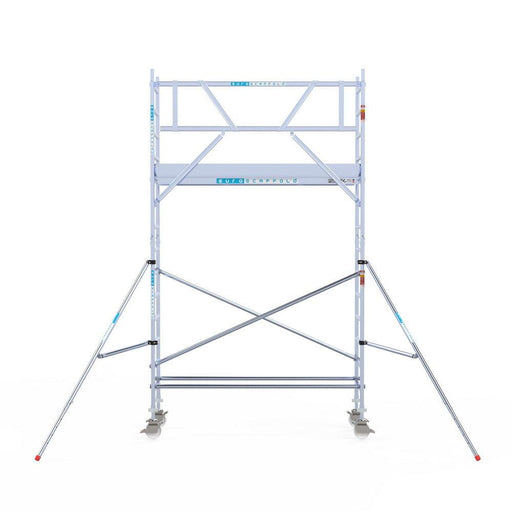 Rollgerüst Euroscaffold Professionell 75x250 5,2m Arbeitshöhe an der Fassade - GerüstExpress