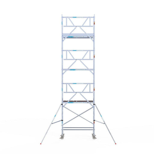 Rollgerüst Euroscaffold Professionell 75x190 8,2m Arbeitshöhe an der Fassade - GerüstExpress