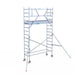 Rollgerüst Euroscaffold Professionell 75x250 5,2m Arbeitshöhe an der Fassade - GerüstExpress