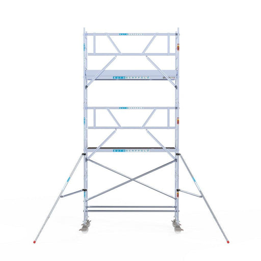 Rollgerüst Euroscaffold Professionell 75x250 6,2m Arbeitshöhe an der Fassade - GerüstExpress