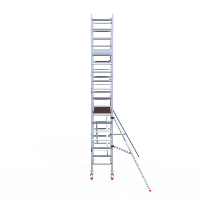 Rollgerüst Euroscaffold Professionell 75x190 6,2m Arbeitshöhe an der Fassade - GerüstExpress