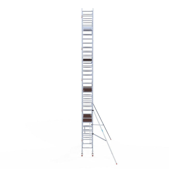 Rollgerüst Euroscaffold Professionell 75x250 10,2m Arbeitshöhe an der Fassade - GerüstExpress
