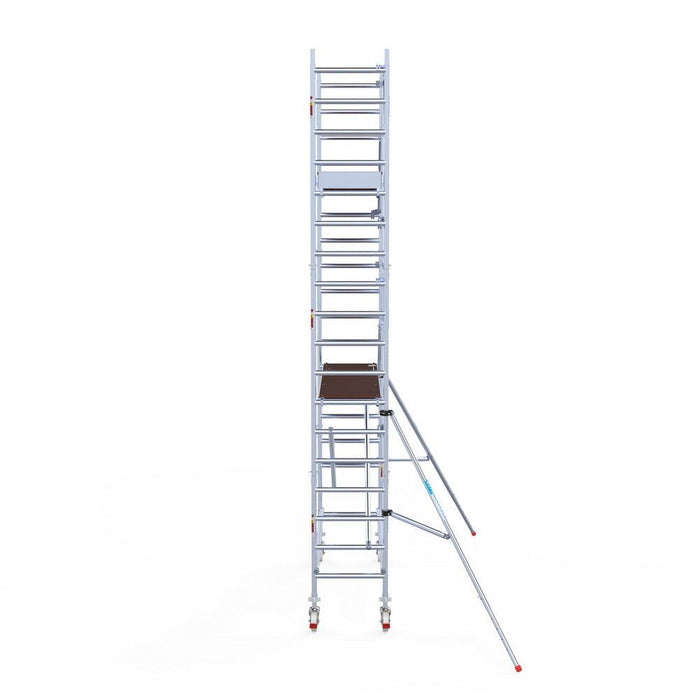 Rollgerüst Euroscaffold Professionell 75x250 6,2m Arbeitshöhe an der Fassade - GerüstExpress