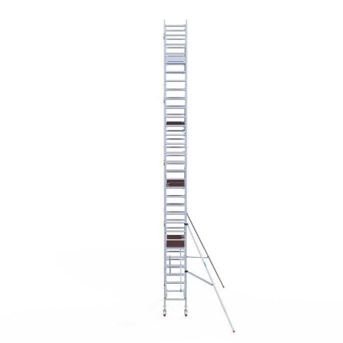 Rollgerüst Euroscaffold Professionell 75x190 10,2m Arbeitshöhe an der Fassade - GerüstExpress