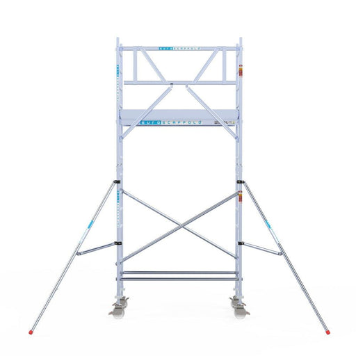 Rollgerüst Euroscaffold Professionell 75x190 5,2m Arbeitshöhe an der Fassade - GerüstExpress