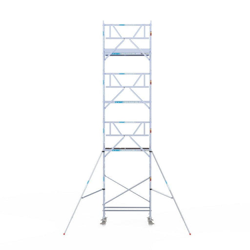 Rollgerüst Euroscaffold Professionell 75x190 9,2m Arbeitshöhe an der Fassade - GerüstExpress