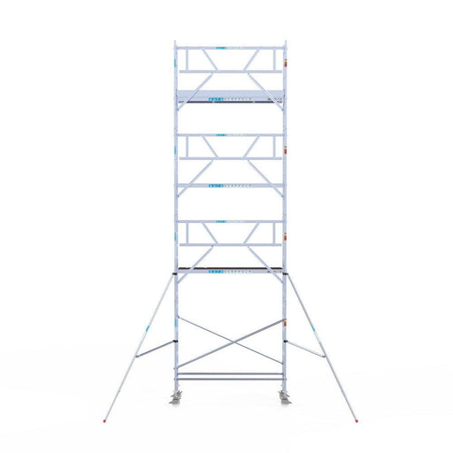 Rollgerüst Euroscaffold Professionell 75x250 9,2m Arbeitshöhe an der Fassade - GerüstExpress