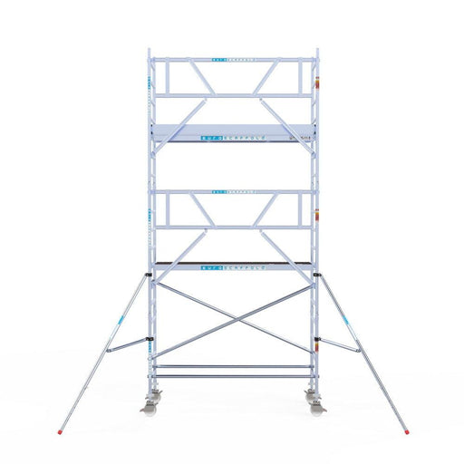 Rollgerüst Euroscaffold Professionell 90x250 6,2m Arbeitshöhe an der Fassade - GerüstExpress