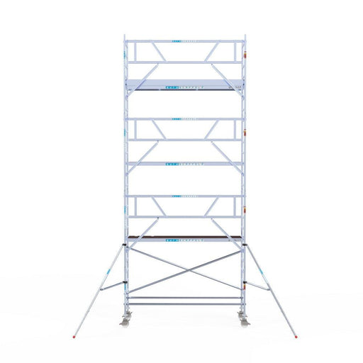 Rollgerüst Euroscaffold Professionell 90x305 8,2m Arbeitshöhe an der Fassade - GerüstExpress