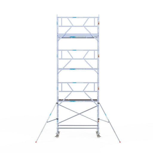 Rollgerüst Euroscaffold Professionell 90x250 8,2m Arbeitshöhe an der Fassade - GerüstExpress