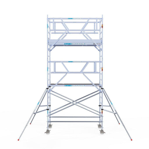 Rollgerüst Euroscaffold Professionell 135x250 6,2m Arbeitshöhe freistehend - GerüstExpress