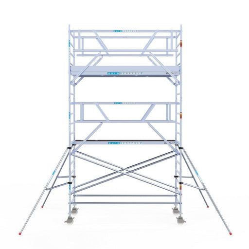 Rollgerüst Euroscaffold Professionell 135x305 6,2m Arbeitshöhe Carbonplattform freistehend - GerüstExpress