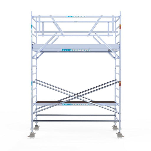 Rollgerüst Euroscaffold Professionell 135x305 5,2m Arbeitshöhe Carbonplattform freistehend - GerüstExpress