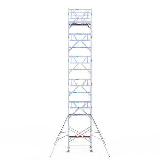 Rollgerüst Euroscaffold Professionell 135x190 13,2m Arbeitshöhe Carbonplattform freistehend - GerüstExpress