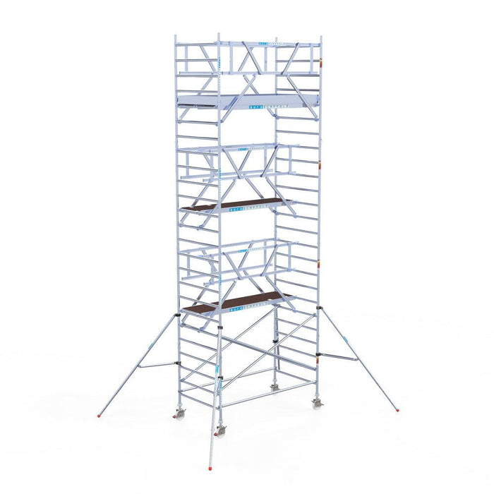 Rollgerüst Euroscaffold Professionell 135x250 8,2m Arbeitshöhe freistehend - GerüstExpress