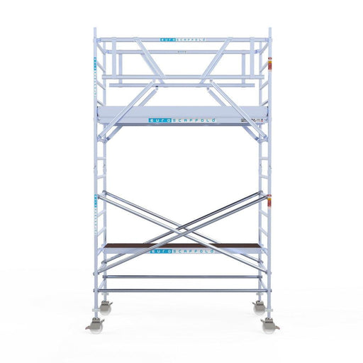 Rollgerüst Euroscaffold Professionell 135x250 5,2m Arbeitshöhe Carbonplattform freistehend - GerüstExpress