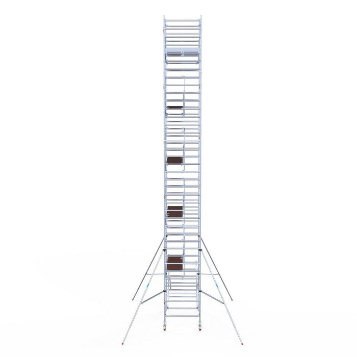 Rollgerüst Euroscaffold Professionell 135x250 12,2m Arbeitshöhe Carbonplattform freistehend - GerüstExpress