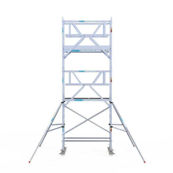 Rollgerüst Euroscaffold Professionell 75x190 6,2m Arbeitshöhe freistehend - GerüstExpress
