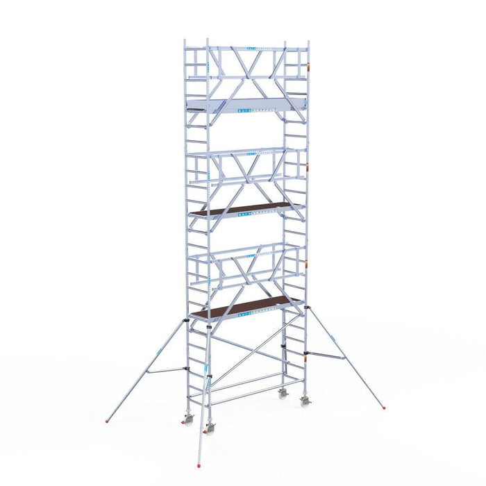 Rollgerüst Euroscaffold Professionell 75x250 8,2m Arbeitshöhe freistehend - GerüstExpress