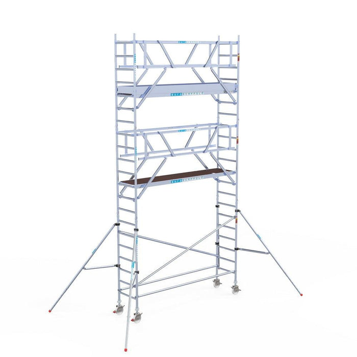 Rollgerüst Euroscaffold Professionell 75x305 7,2m Arbeitshöhe freistehend - GerüstExpress