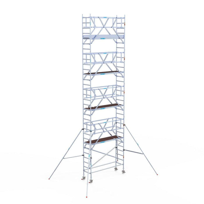 Rollgerüst Euroscaffold Professionell 75x250 10,2m Arbeitshöhe freistehend - GerüstExpress