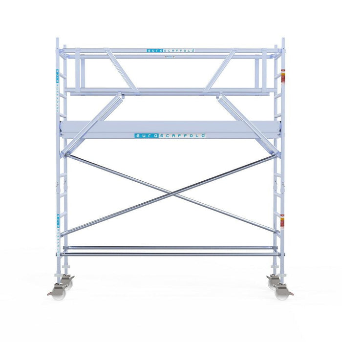 Rollgerüst Euroscaffold Professionell 75x305 4,2m Arbeitshöhe freistehend - GerüstExpress