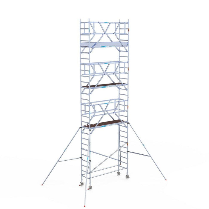 Rollgerüst Euroscaffold Professionell 75x250 9,2m Arbeitshöhe freistehend - GerüstExpress